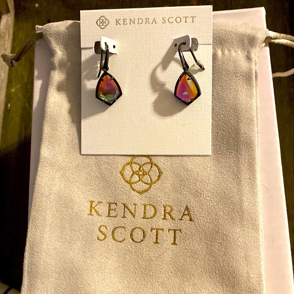 KS Cory earrings in gunmetal…makes the perfect gift, matching necklace listed